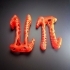 The Letter Pi - Voronoi Style image