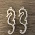 Seahorse Earrings print image