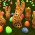 Bunny Head - Voronoi Style image