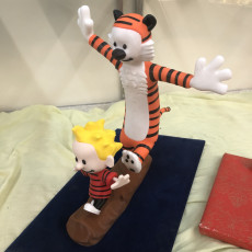 Picture of print of Calvin and Hobbes
