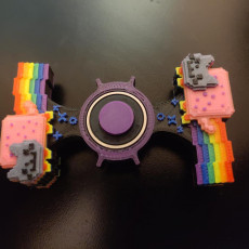 Picture of print of Nyan Cat Fidget Spinner Deluxe Version This print has been uploaded by kerbybit
