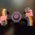 Nyan Cat Fidget Spinner Deluxe Version print image