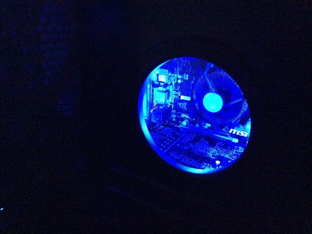 Pc Case Mod - Round Window with LED