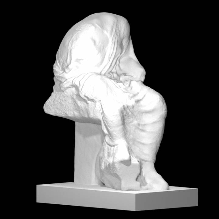 3D Printable Statue of a seated goddess by Scan The World