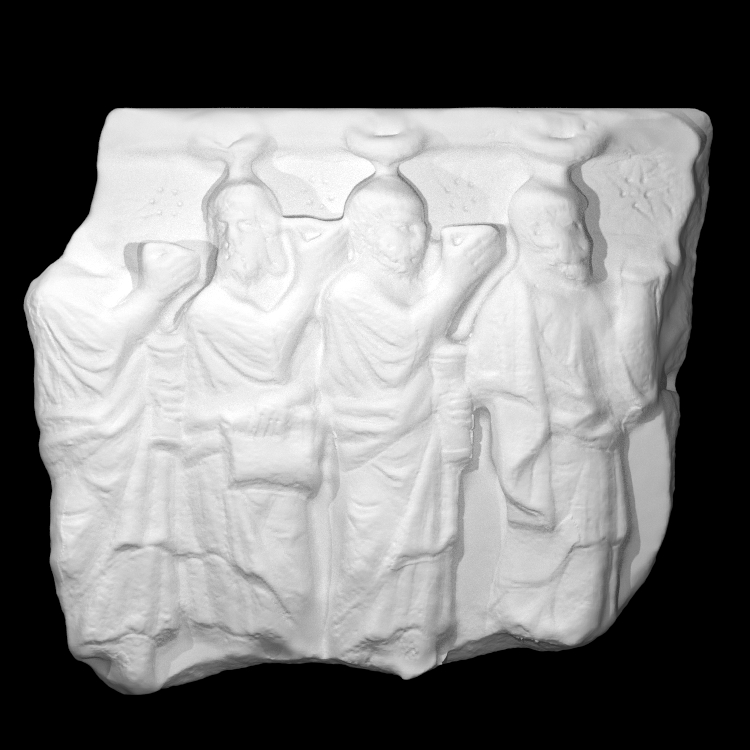Fragment of a 'stars and crowns' sarcophagus