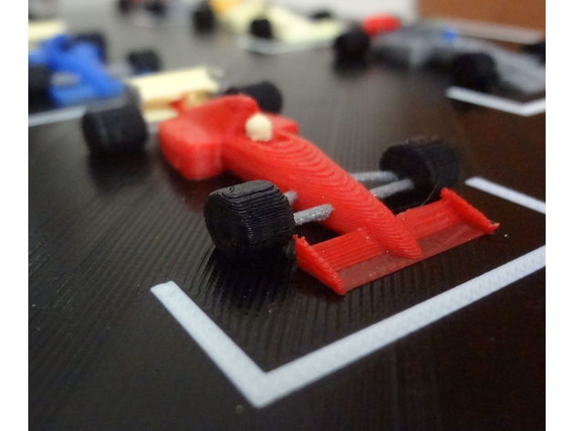 F1 starting grid - 6 colors printed in one time.