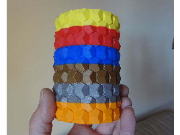 6 colors Honeycomb vase
