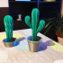 Cacti with Pots print image