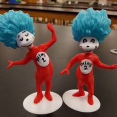 Picture of print of Thing 1 and Thing 2