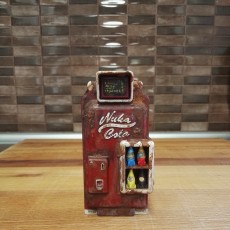 Picture of print of Fallout 4 Nuka-Cola Machine (1:18 Scale) with Nuka-Cola Bottle
