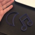 Music cookie cutter print image