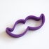 moustache cookie cutter image