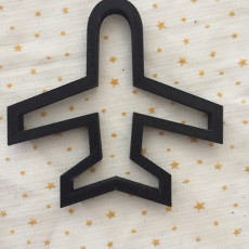 Picture of print of plane cookie cutter