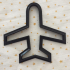 plane cookie cutter print image