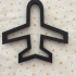 plane cookie cutter print image