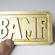 Picture of print of BAMF Belt Buckle