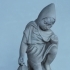 Statuette of a sleeping child with a lamp image
