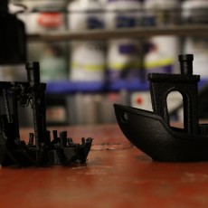 Picture of print of Voronoi "Broken Benchy"- The true(and not so jolly) torture test