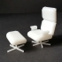 Mid-century Lounge Chair and Ottoman image