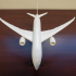 Snap-Fit Passenger Airplane 787-8 print image