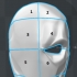 Deathstroke mask Arkham Origins with Back Piece image