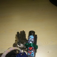 Picture of print of clipper holder keychain