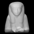 Fragmentary Egyptian gypsum figure of Isis and Horus image