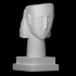 South Arabian alabaster head of a woman image