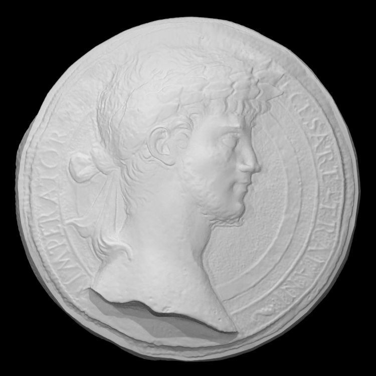Medallion with the portrait of Emperor Trajan