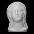 Etruscan terracotta female votive head image