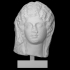 A Roman marble portrait head of a young woman image