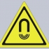 Magnetic field warning sign image