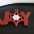 Joy Christmas Ornament print image