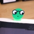 Muli-color Bookworm Bookmark image