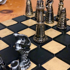 Picture of print of Steampunk Chess Set