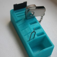 Picture of print of USB and SD card holder