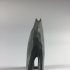 Digitized Swedish hand-carved wooden moose sculpture image