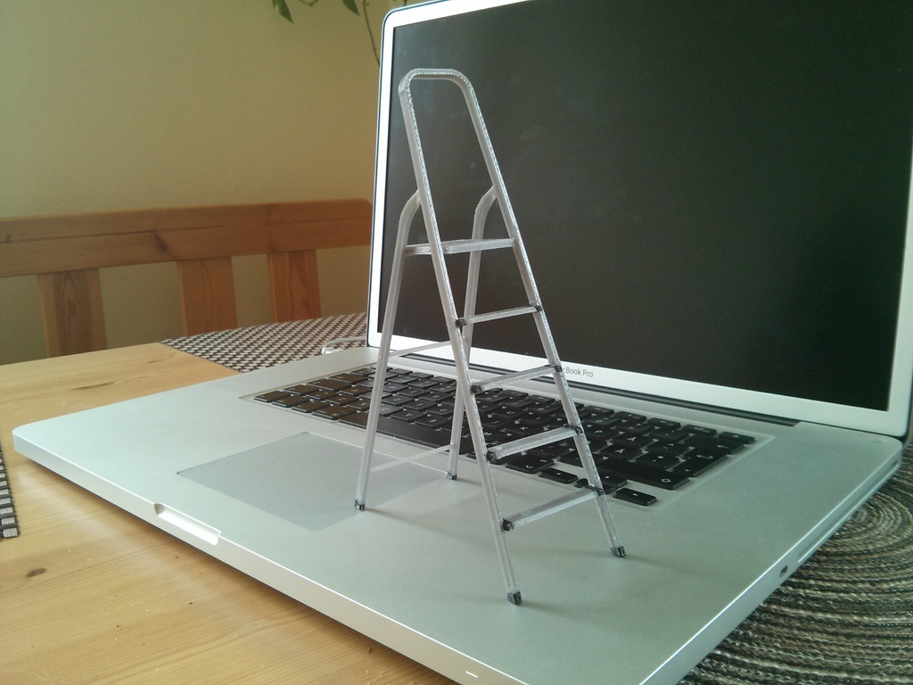 3D-printable scale model of a ladder