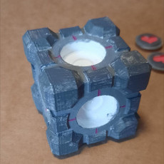 Picture of print of Weighted Companion Cube Fidget Spinner