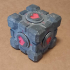 Weighted Companion Cube Fidget Spinner print image
