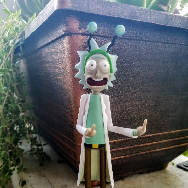 3d Printable Rick Sanchez From Rick And Morty Peace Among