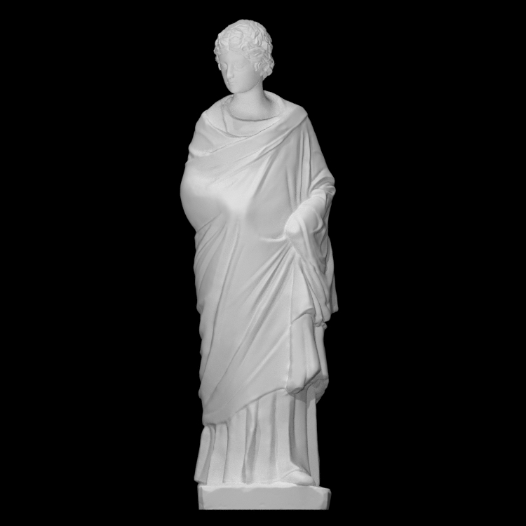 Statue of a woman, probably Penia
