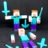Minecraft Steve Articulated (rubber band) image