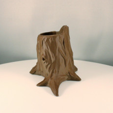 Picture of print of Low Poly Tree Stump Pen Holder