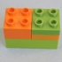 LEGO DUPLO - Compatible Brick 2x2 - 1/2 height image