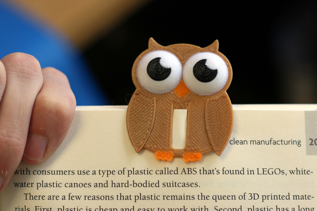 Multi-Color Owl Bookmark