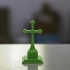 Gothic Cross Gravestone Model (Halloween Desk or Shelf Decor) image