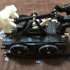 Railroad Hand Car and wagon print image