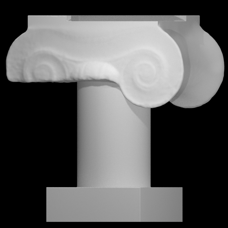 Ionic column capital