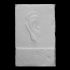Stele with ear relief image